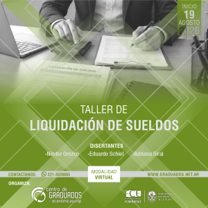 [11/08] Liquidación de sueldos: Taller inicial