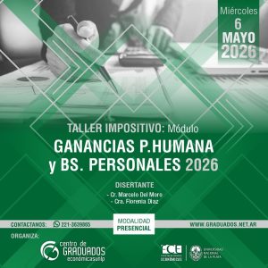 [06/05] Taller impositivo: Módulo Ganancias Persona Humana y Bs. Personales